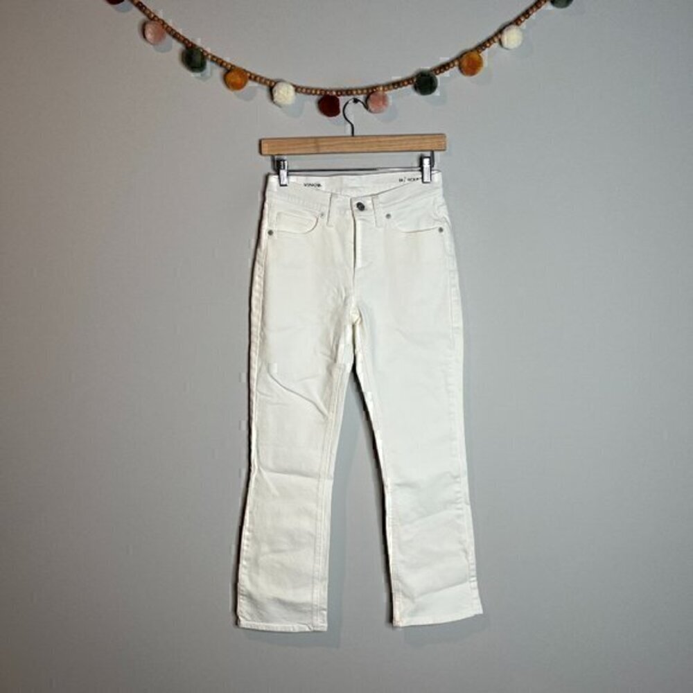 Vince white Kick Boot jeans